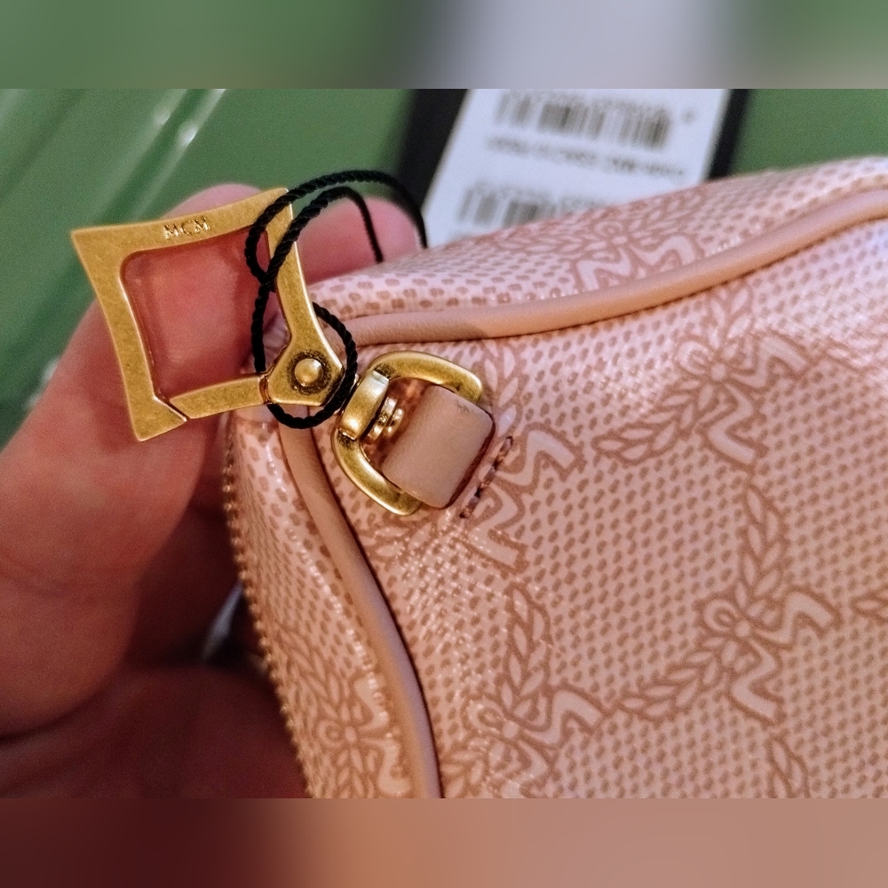 MCM Pink Bag Charm Coin Pouch NWT - Picture 4 of 8